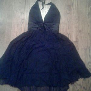 Chinese Laundry satin neck tie dress